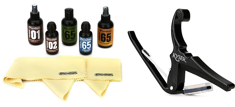Dunlop System 65 Guitar Tech Kit – Lemon Oil, Polish, String