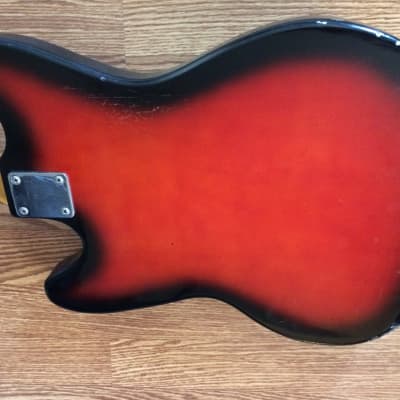 Vintage 1970s Memphis Mustang Electric Guitar Sunburst Mojo Sunburst Japan Fender image 9