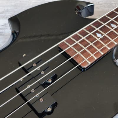 Immagine 1980's BC Rich Japan NJ Series Neckthrough Mockingbird Bass (Black) - 3