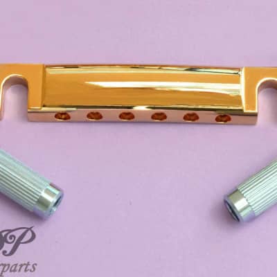 Gotoh Tailpiece GE101Z style Gibson Stoptail, Metric Zmac Gold for sale