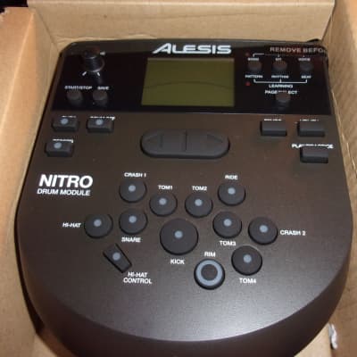 New Alesis Module Brain + Alesis Power Cord and Free  USB cable from Nitro DM7  Rubber Pad Drum Set image 3