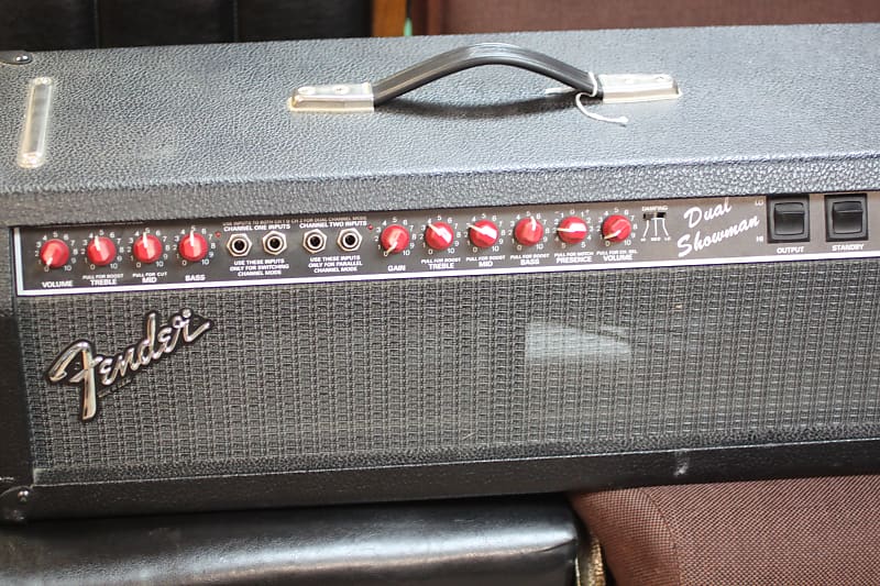 Fender Dual Showman Head 1980-90s 'Red Knob' image 1