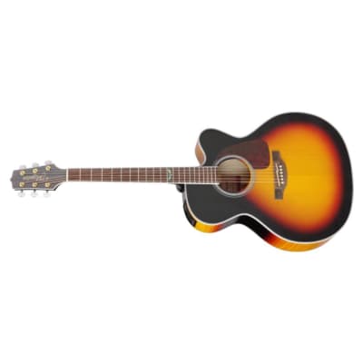 Takamine GJ72CE 6-String Right-Handed Acoustic-Electric Guitar with Jumbo Spruce Body and Laurel Fingerboard (Brown Sunburst) image 2