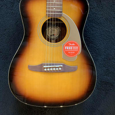 Fender Malibu Player Acoustic-Electric Guitar Sunburst 4lbs, 1oz image 2