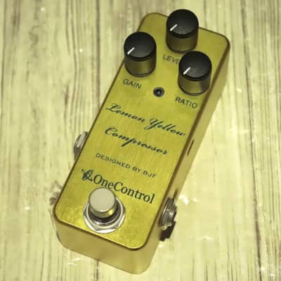 One Control Lemon Yellow Compressor | Reverb