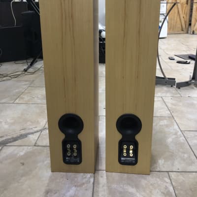 Pair of B&W CM4 Bowers and Wilkins Floor Standing Loud Speakers - Maple Finish image 9