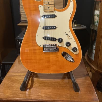Fender Stratocaster Strat ST P/C Amber Flame Maple, Fender Custom Shop Custom '54 Pickups image 2