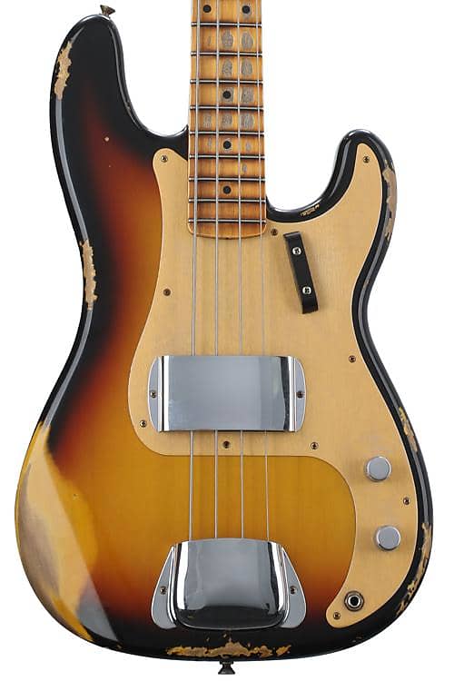 Fender Custom Shop '58 Precision Bass Heavy Relic - 3-color Sunburst image 1