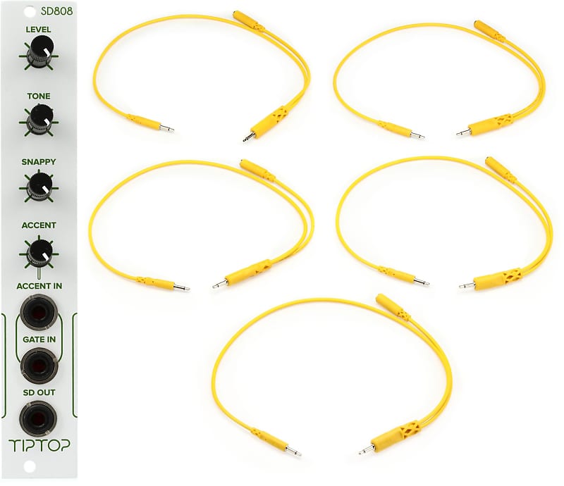 Tiptop Audio SD808 Eurorack Analog Snare Drum Module Bundle Reverb