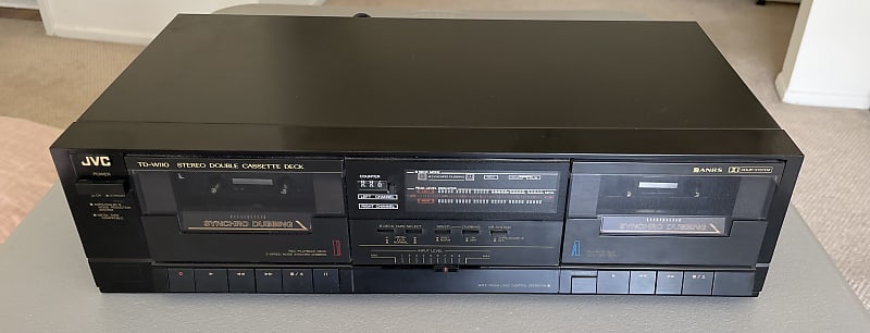 JVC double cassette deck TD-W110 1990’s I believe  - Black  			
