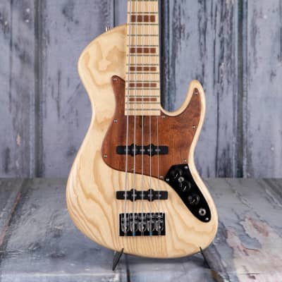 Used 2015 Rogers RBass Singlecut 5-String Bass, Natural for sale