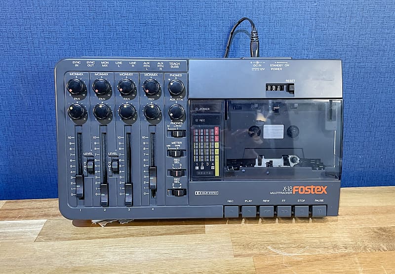 [Rare] Fostex X18 4Track Multitrack Cassette Recorder Reverb