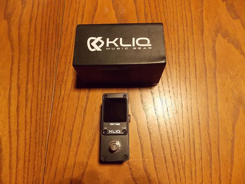 Kliq TinyTune Mini Chromatic Guitar/ Bass Tuner Pedal Reverb