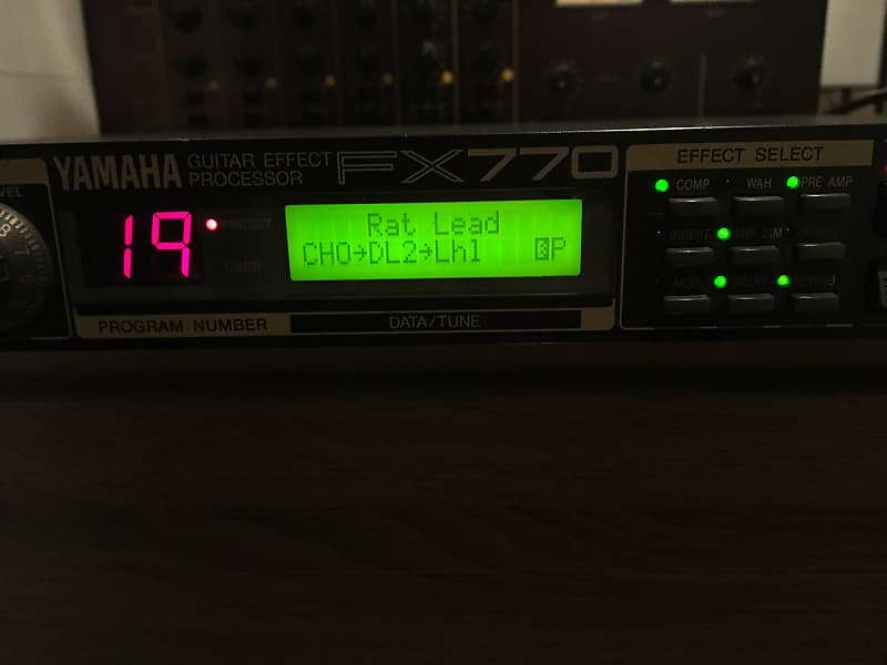 YAMAHA FX770 ギターエフェクトプロセッサー　動作良好！ Yamaha FX770 Demo: Pretty much the entire thing. IN STEREO