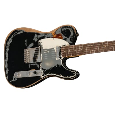 Fender Joe Strummer Signature '66 Telecaster Rosewood Fingerboard - Black over 3-Color Sunburst image 2