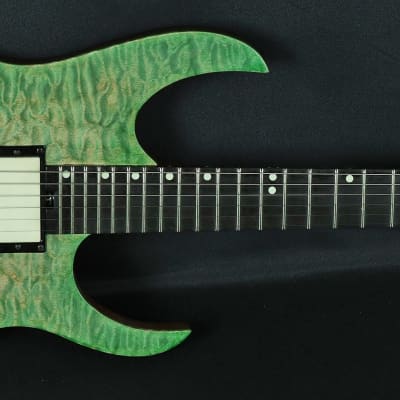 Hufschmid Atys Headless Quilted Maple Green Electric Guitar w/ Gig Bag image 2