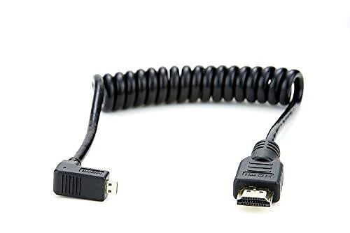Atomos Right-Angle Micro to Full HDMI Coiled Cable image 1