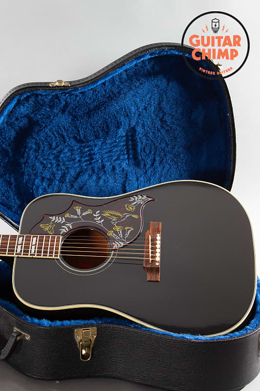 2014 Gibson Custom Shop Hummingbird Ebony Black image 1