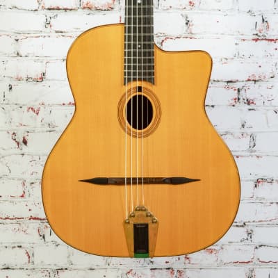 Gallato Paris 2002 Model 490 Gypsy Jazz Acoustic Guitar, Natural w/ Case x490 (USED) for sale