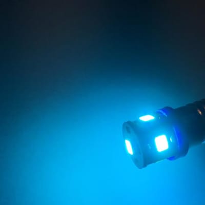 (10) Cool Blue LED 8v Wedge Base Lamps for Pioneer SX /Sansui G & Kenwood KT-KR-KA Models/dial meter image 1