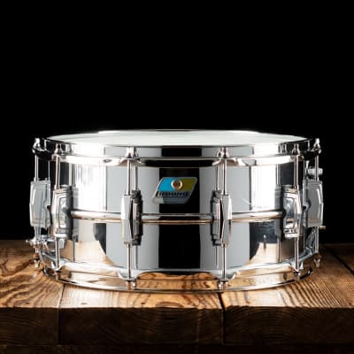 Ludwig 6.5"x14" Chrome Over Brass Supraphonic Snare Drum (B-Stock) image 1