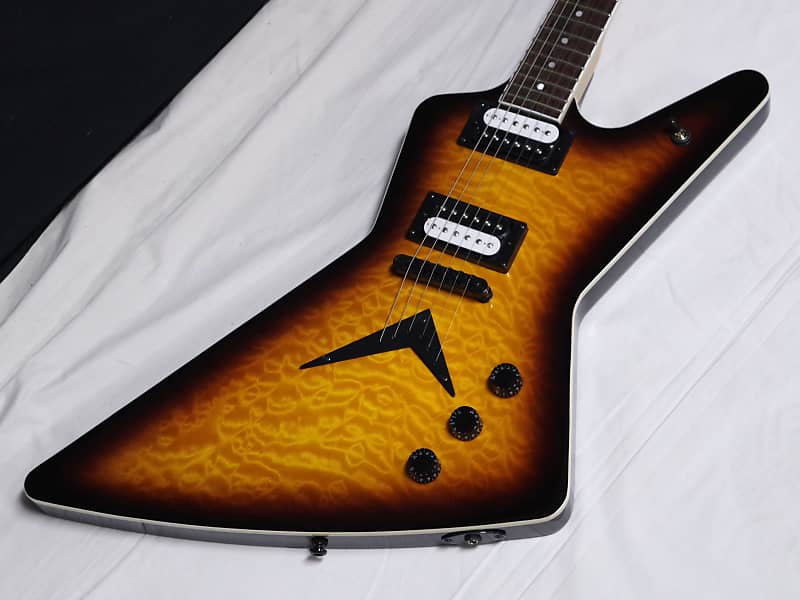 Dean Guitars 6 String ZX Quilt Maple Electric Guitar, Trans