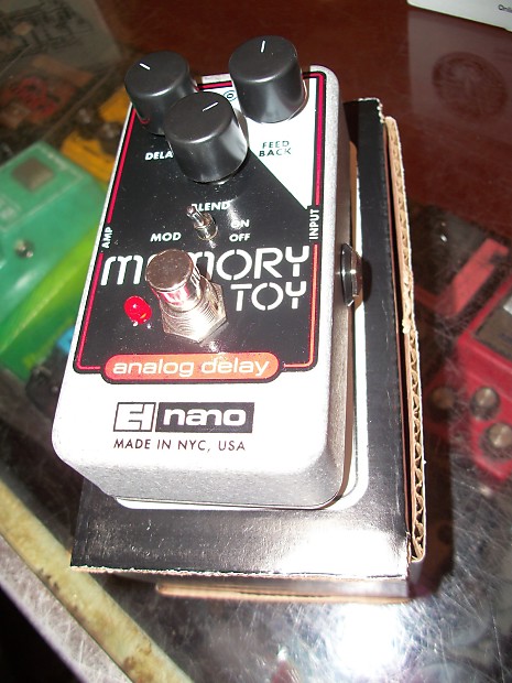 Electro-Harmonix Memory Toy Analog Delay Black and Red and Chrome image 1