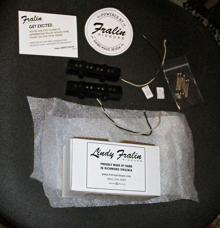 P-J Set by Lindy Fralin - Fat, Thick, and Noiseless Bass Pickups.