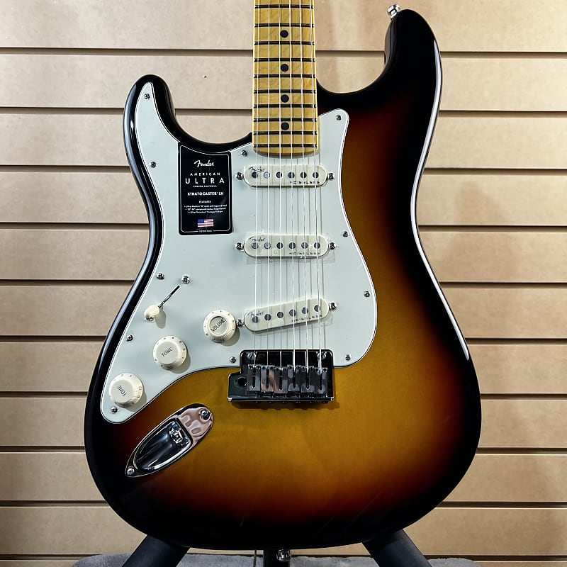 Fender American Ultra Stratocaster LH - Ultraburst w/Maple FB + OHSC u0026  PLEK*D #232