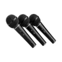 Behringer ULTRAVOICE XM1800S Dynamic Handheld Microphone, 3 Pack