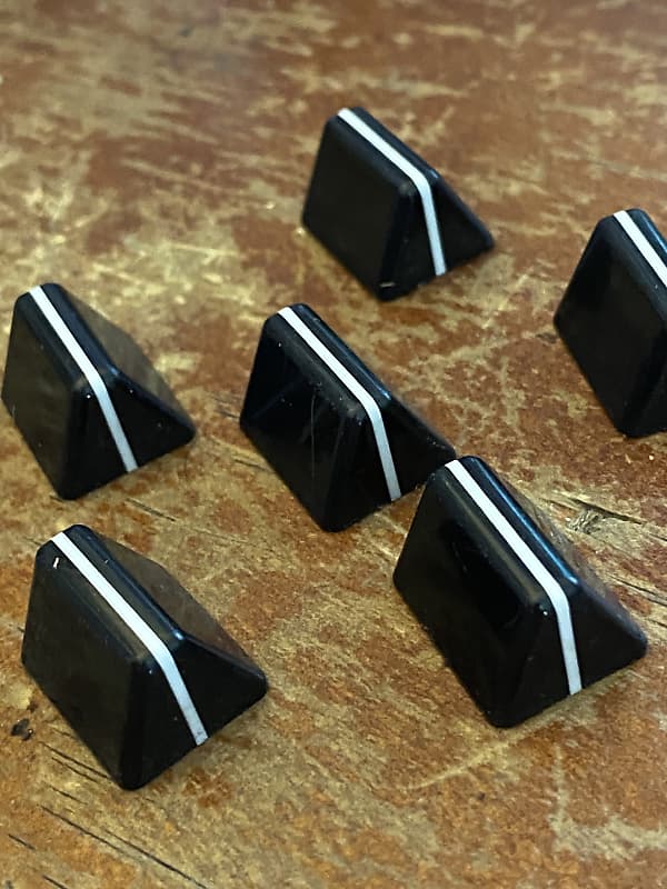 Yamaha Fader Knobs 1970s - Black | Reverb