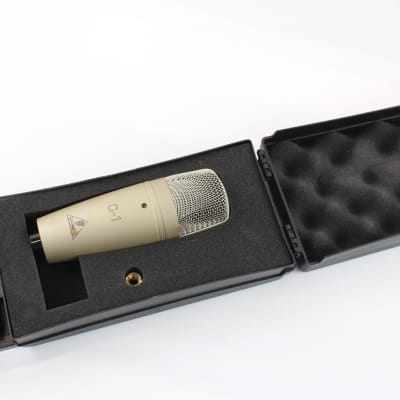 BEHRINGER C-1 LARGE DIAPHRAGM CONDENSER MICROPHONE IN BESPOKE HARDCASE, VERSATILE TOOL - c2010s - GOOD, WORKING