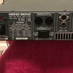 Genz-Benz GBE 750 Bass Amplifier w/Brand NEW Footswitch