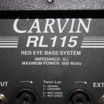 Carvin RL115 Bass Cabinet with 18" 600-Watt Neodymium Speakers (used) image 5
