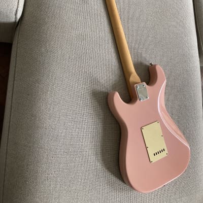 Maya Stratocaster (no Fender) lawsuit era Electric Guitar 1970s Shell Pink image 6