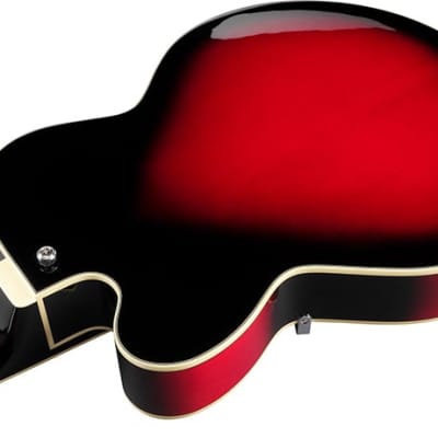 Ibanez AF75 Artcore Hollowbody Electric Guitar - Transparent Red Sunburst image 3