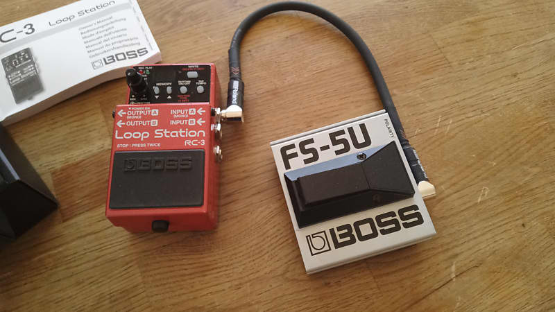 Boss RC-3 looper pedal with FS-5U switch 2015