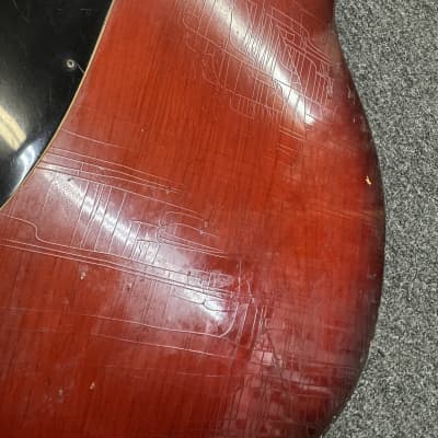 Mosrite Brass Rail 70s Red Burst image 23