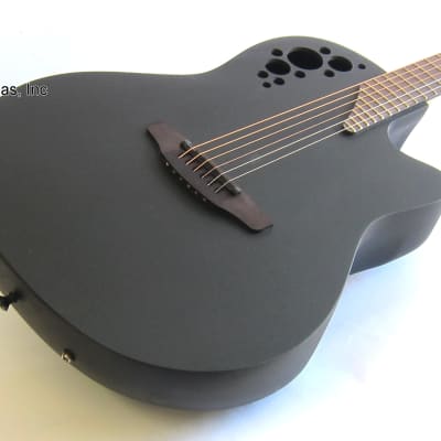 Ovation Elite TX Deep Contour Acoustic-Electric Guitar - Black image 3