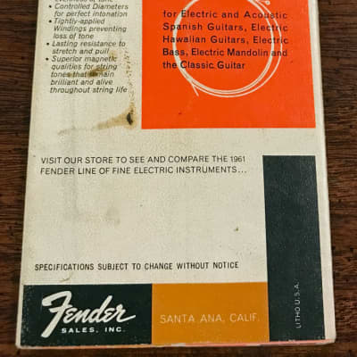 Original Vintage 1961 Fender Fold-Out Catalog image 2