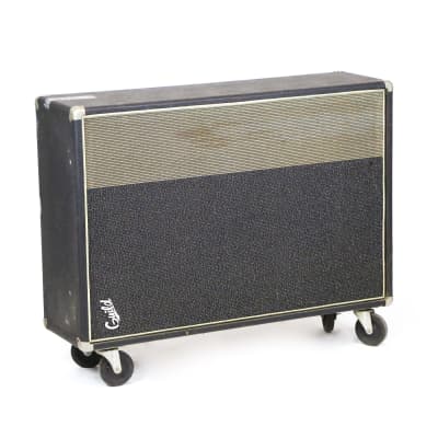 1968 Guild Thunderbird Bass Guitar Amplifier Vintage Tube 2x15” Cabinet Black w/ Two-Tone Grill Jensen C15N 15” Speaker & Oxford 15T6 15 Spkr from Indigo Ranch Studio image 4