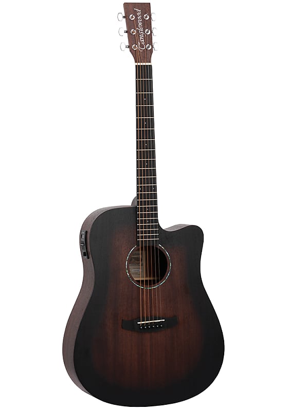 Tanglewood Crossroads TWCR Dreadnought Cutaway Electro Whiskey Barrel Burst Acoustic Guitar image 1