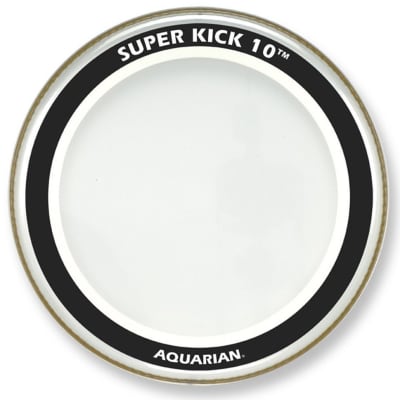 Aquarian SuperKick 10 Clear with Floating Muffle Ring - 22" image 1