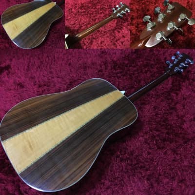 Super rare Morris Special W-50 TF Japan Vintage Acoustic Guitar Natural w/HC Used in Japan Discount image 4