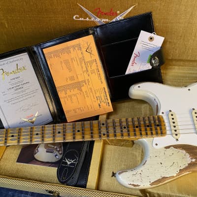 NEW ! Fender 2023 Fender Custom Shop LTD 56 Stratocaster Super Heavy Relic - Aged India Ivory - Authorized Dealer - 7.5lbs - G02583 image 19