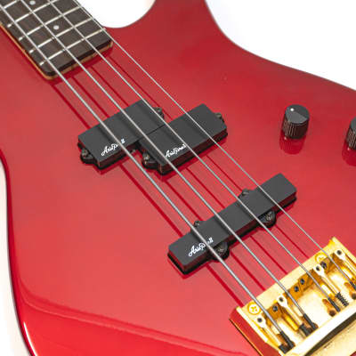 1991 Aria Pro II Viper Series Bass Electric Bass - MIJ - Red image 13