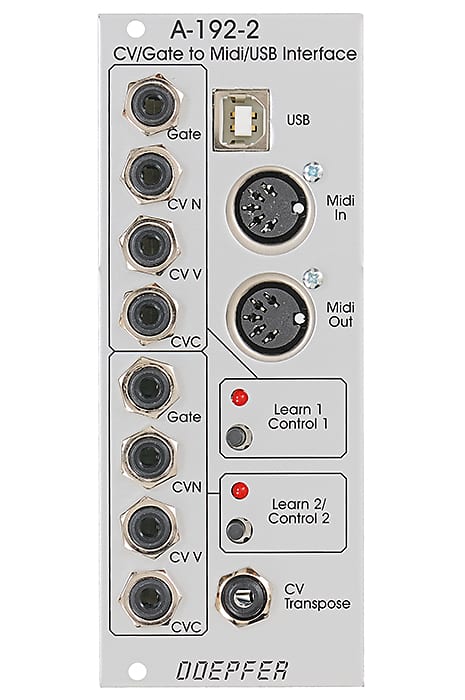 鍵盤楽器 Doepfer 192-2 dual CV/Gate to Midi/USB Doepfer A-192-2 Dual CV Gate Midi USB Modular EURORACK - NEW