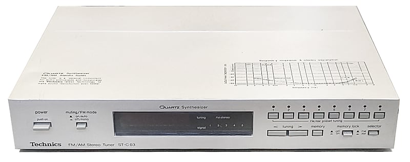 Vintage Technics ST-C03 AM/FM Stereo Tuner - Mini  			