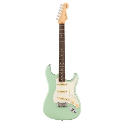 Fender Jeff Beck Stratocaster Electric Guitar with 9.5-Inch Rosewood Fingerboard, Stratocaster Alder Body, and Maple Neck (Right-Handed, Surf Green) for sale