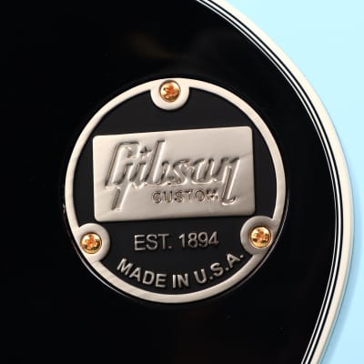 2021 Gibson Les Paul Custom Black Electric Guitar Gold Hardware Custom Shop image 18